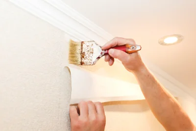 Pose de papier peint à la Mothe-Saint-Héray — revêtements muraux et toiles de verre